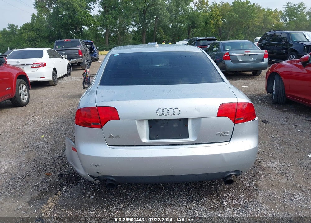 2007 AUDI A4 2.0T VIN: WAUDF78E37A183324