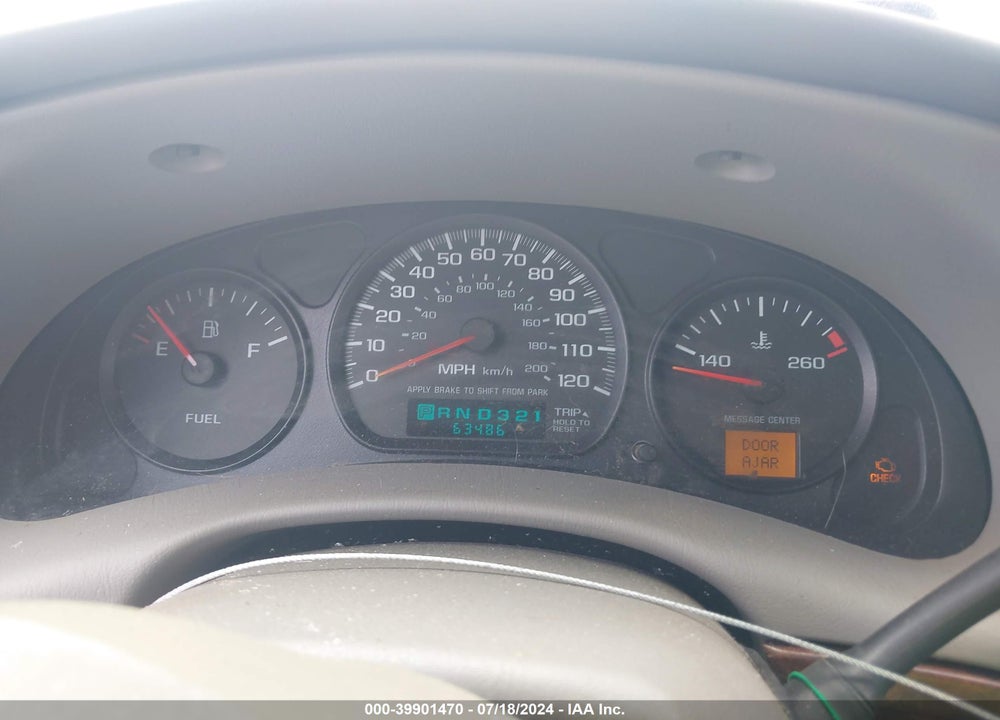 2001 CHEVROLET IMPALA VIN: 2G1WF52E419288720