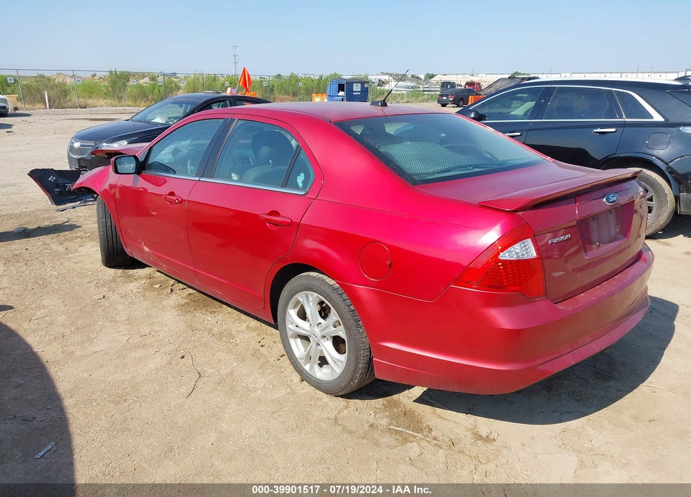 2012 FORD FUSION SE VIN: 3FAHP0HA2CR365740