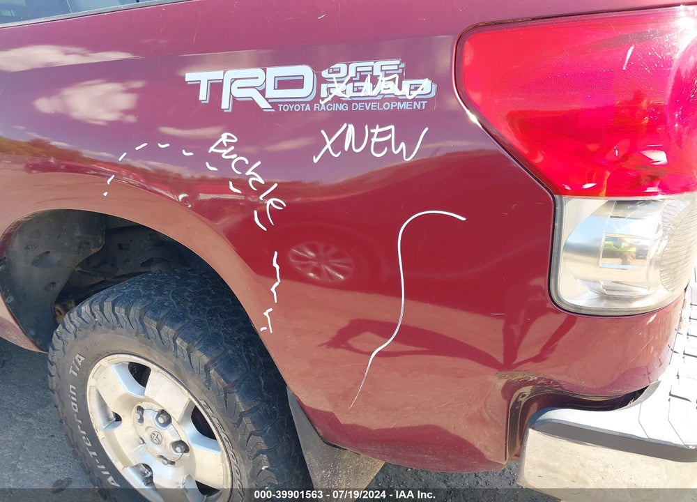 2007 TOYOTA TUNDRA SR5 5.7L V8 VIN: 5TBBV54147S452625