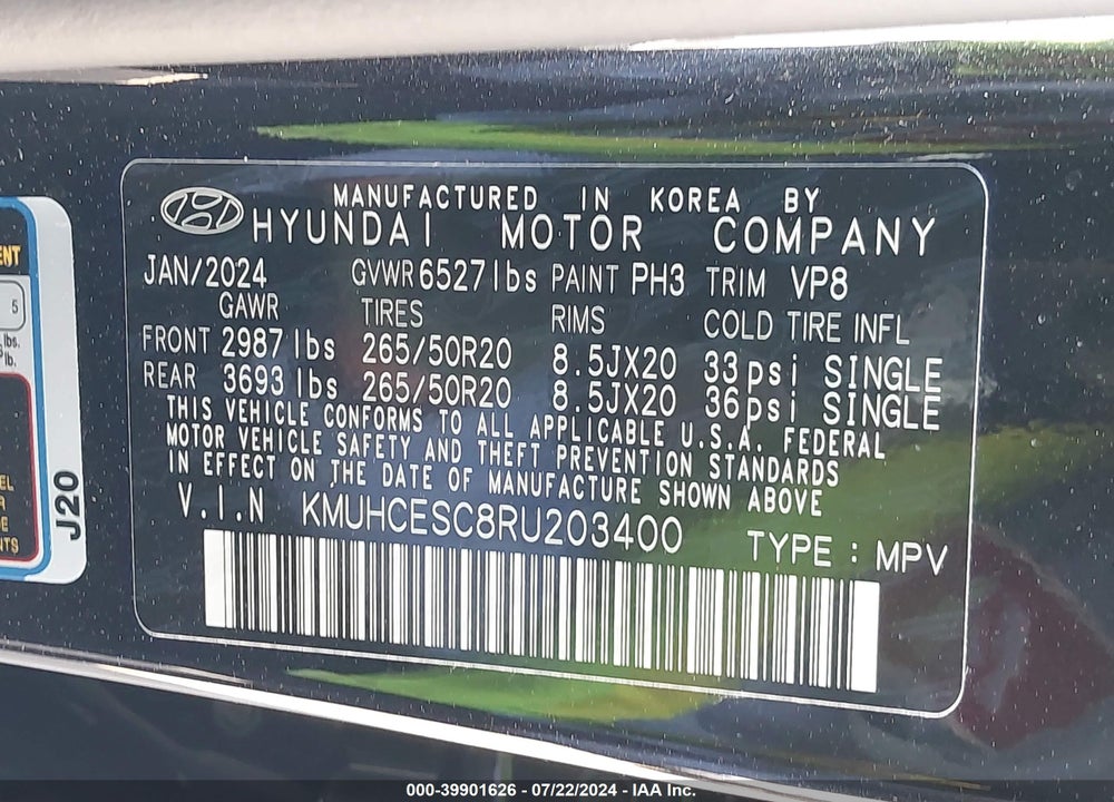 2024 GENESIS GV80 3.5T AWD VIN: KMUHCESC8RU203400