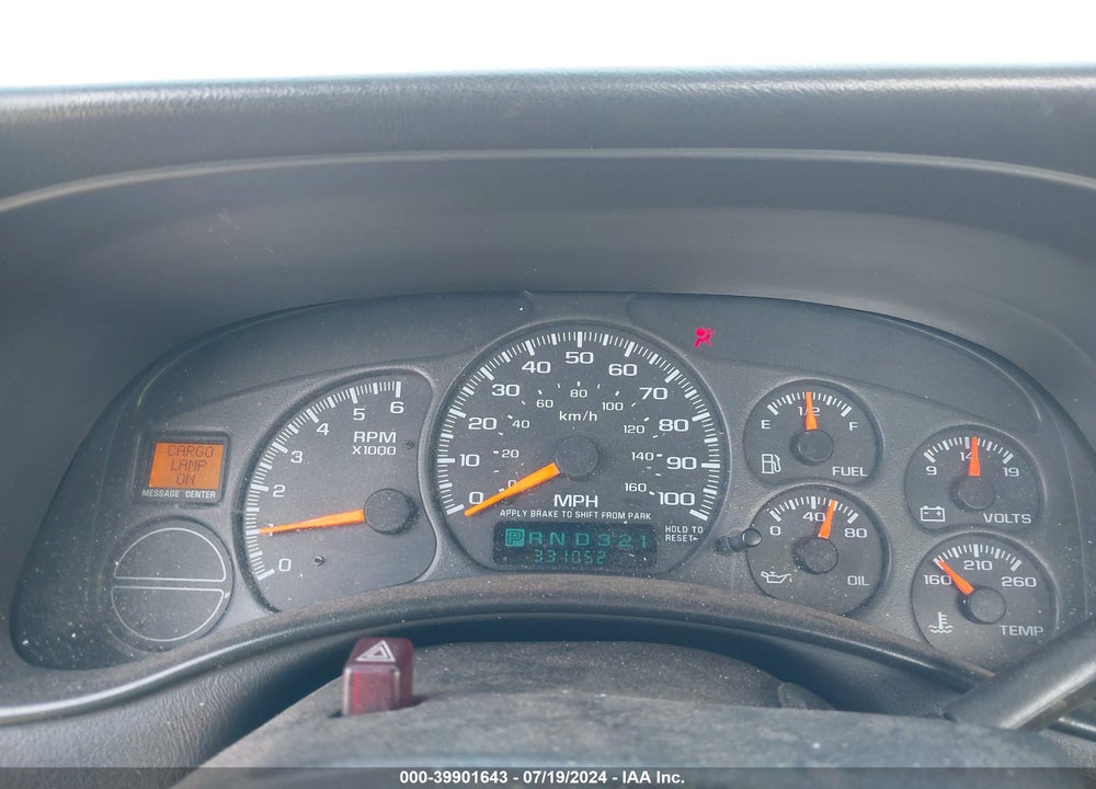 1999 CHEVROLET SILVERADO 1500 VIN: 1GCEC14W4XZ186987