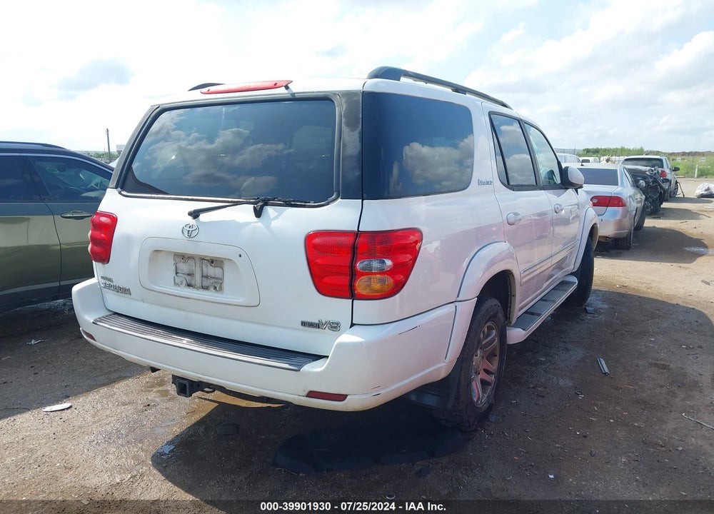 2004 TOYOTA SEQUOIA LIMITED V8 VIN: 5TDZT38A94S238607