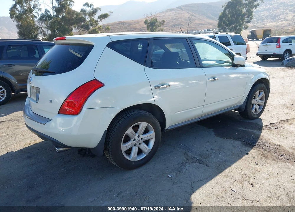 2007 NISSAN MURANO S VIN: JN8AZ08T97W505670