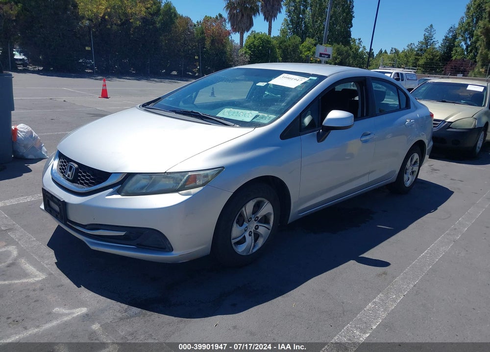 2013 HONDA CIVIC LX VIN: 19XFB2F53DE227540