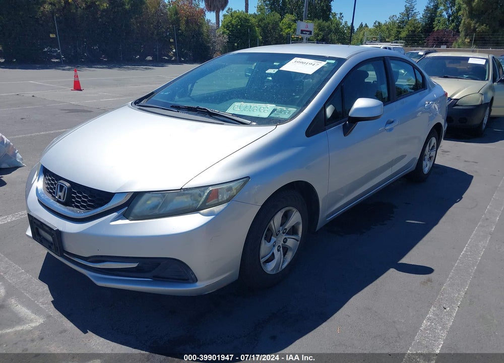 2013 HONDA CIVIC LX VIN: 19XFB2F53DE227540