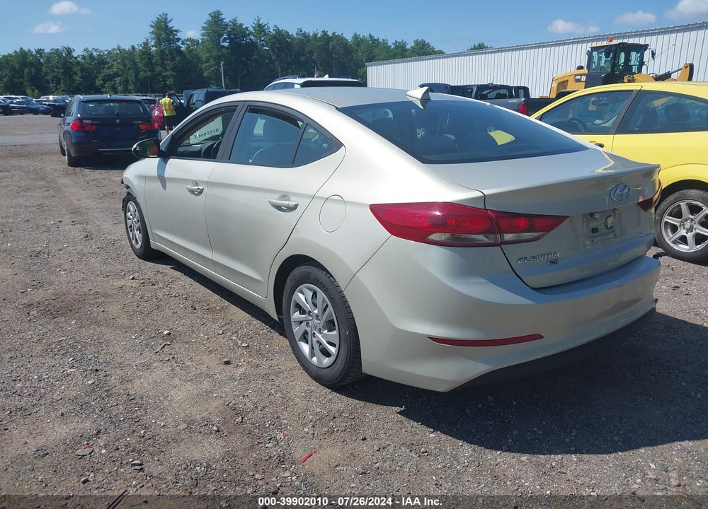 2017 HYUNDAI ELANTRA SE VIN: 5NPD74LF3HH084012