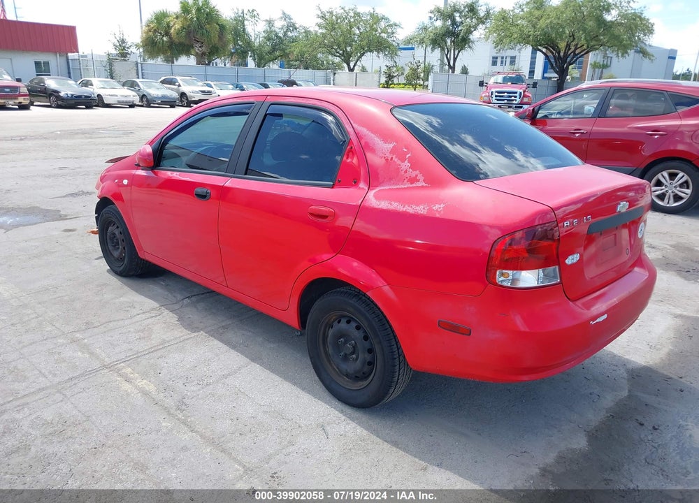 2006 CHEVROLET AVEO LS VIN: KL1TD56636B640699