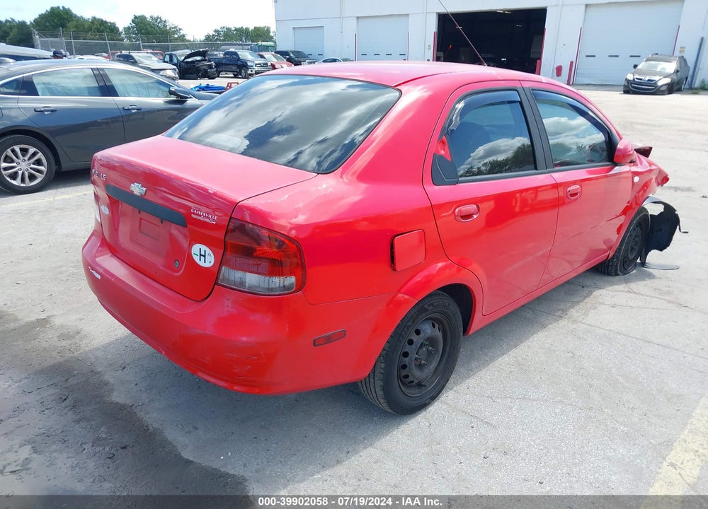 2006 CHEVROLET AVEO LS VIN: KL1TD56636B640699