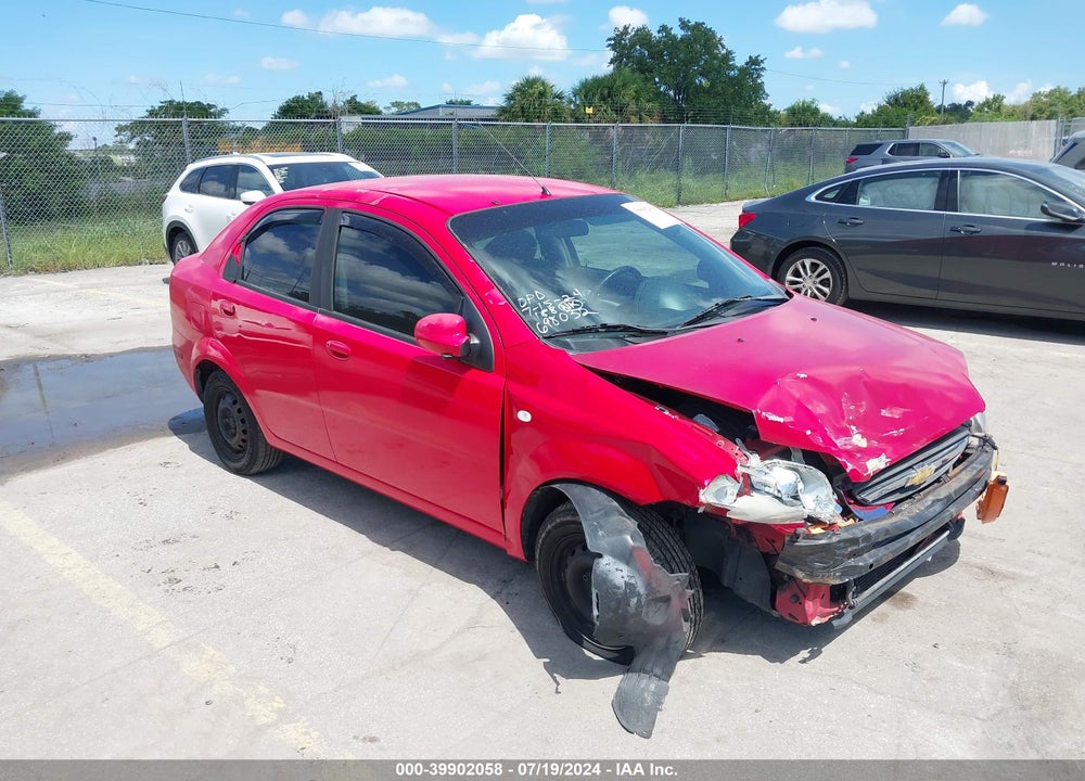 2006 CHEVROLET AVEO LS VIN: KL1TD56636B640699