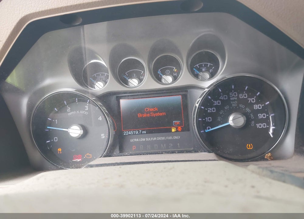 2013 FORD F-250 LARIAT VIN: 1FT7W2BT3DEA72934