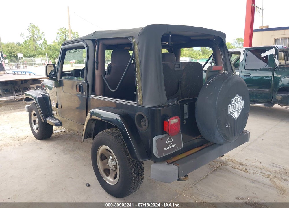 2003 JEEP WRANGLER X VIN: 1J4FA39SX3P352599
