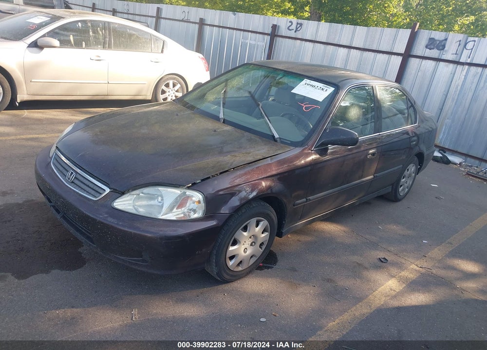 2000 HONDA CIVIC LX VIN: 1HGEJ6573YL025482