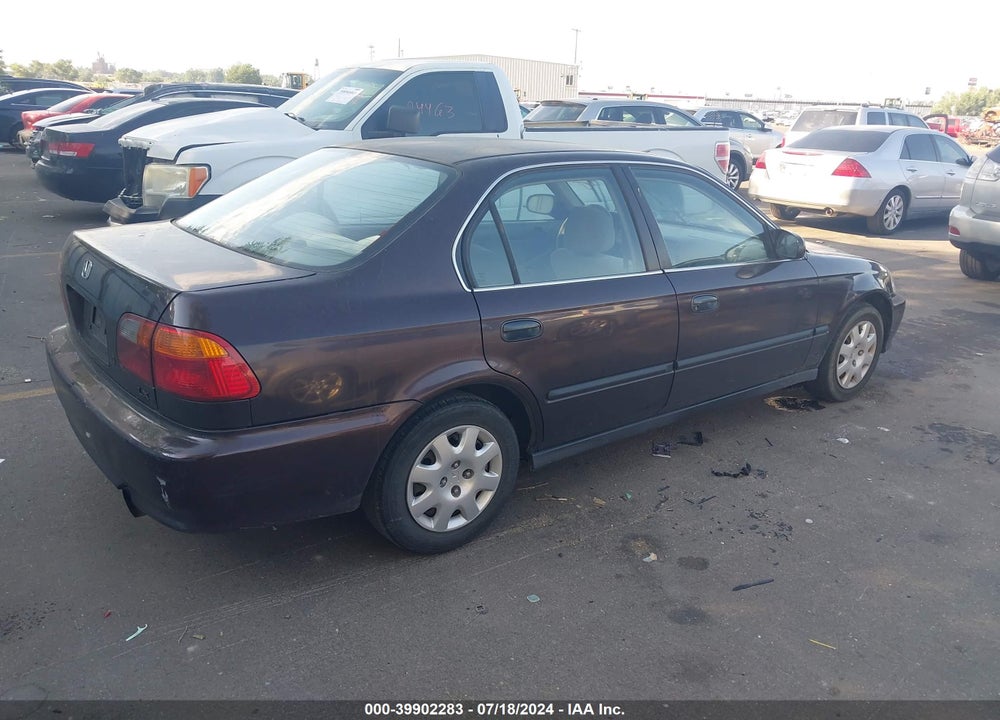 2000 HONDA CIVIC LX VIN: 1HGEJ6573YL025482