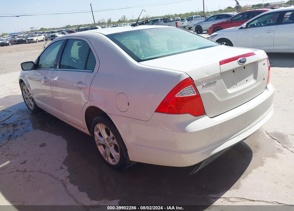 2012 FORD FUSION SE VIN: 3FAHP0HA6CR300423