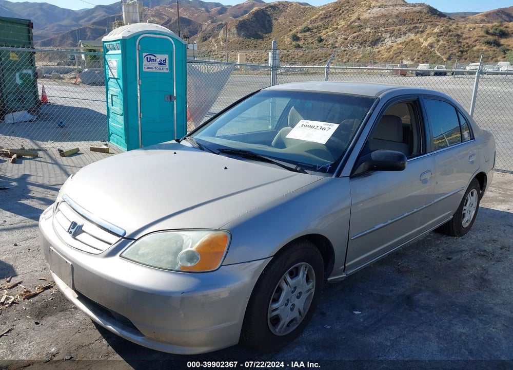 2002 HONDA CIVIC LX VIN: 2HGES16602H559985
