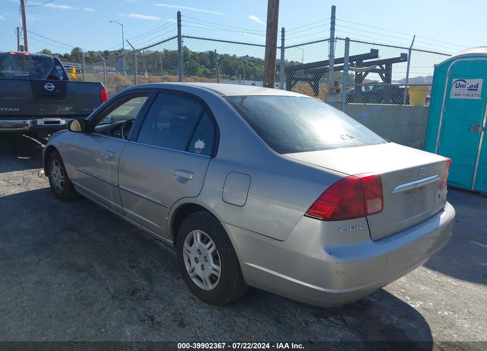 2002 HONDA CIVIC LX VIN: 2HGES16602H559985