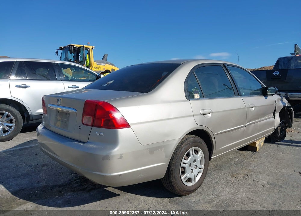 2002 HONDA CIVIC LX VIN: 2HGES16602H559985