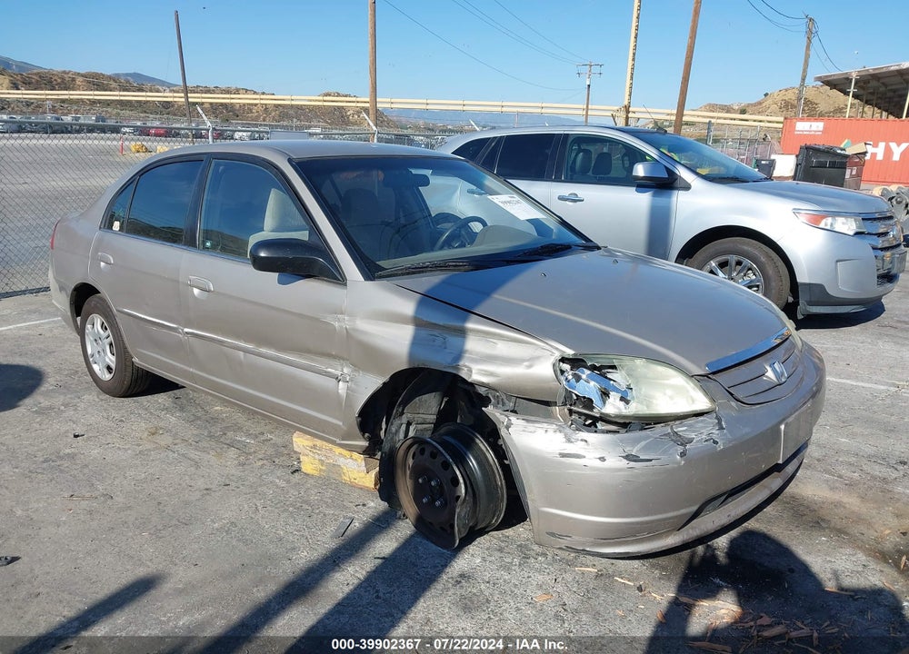 2002 HONDA CIVIC LX VIN: 2HGES16602H559985