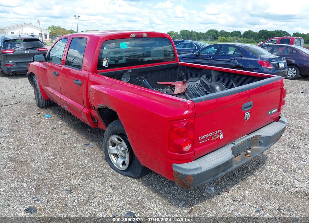2005 DODGE DAKOTA ST VIN: 1D7HE28K05S147538