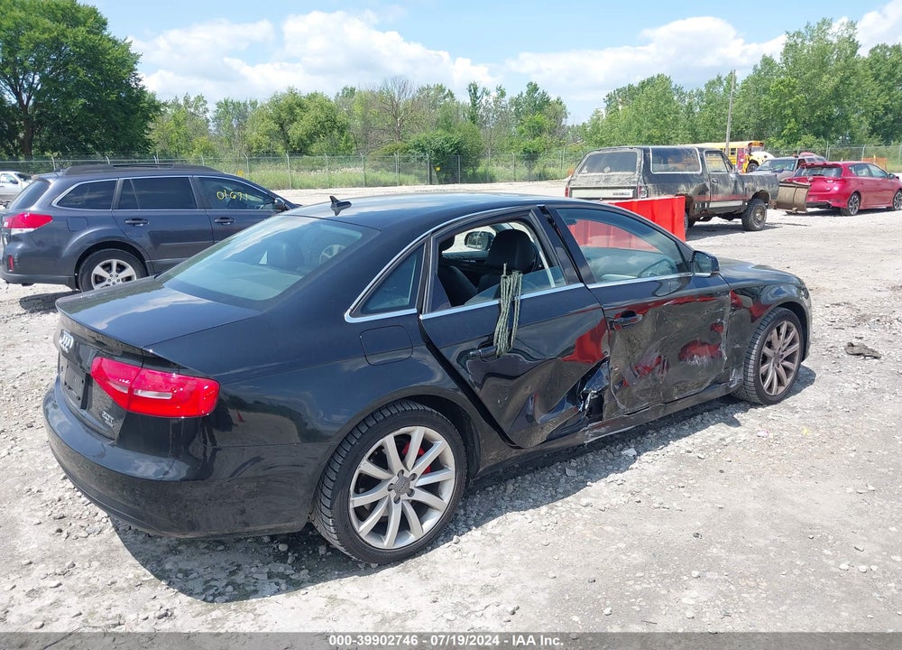 2013 AUDI A4 2.0T PREMIUM VIN: WAUFFAFL3DA167319