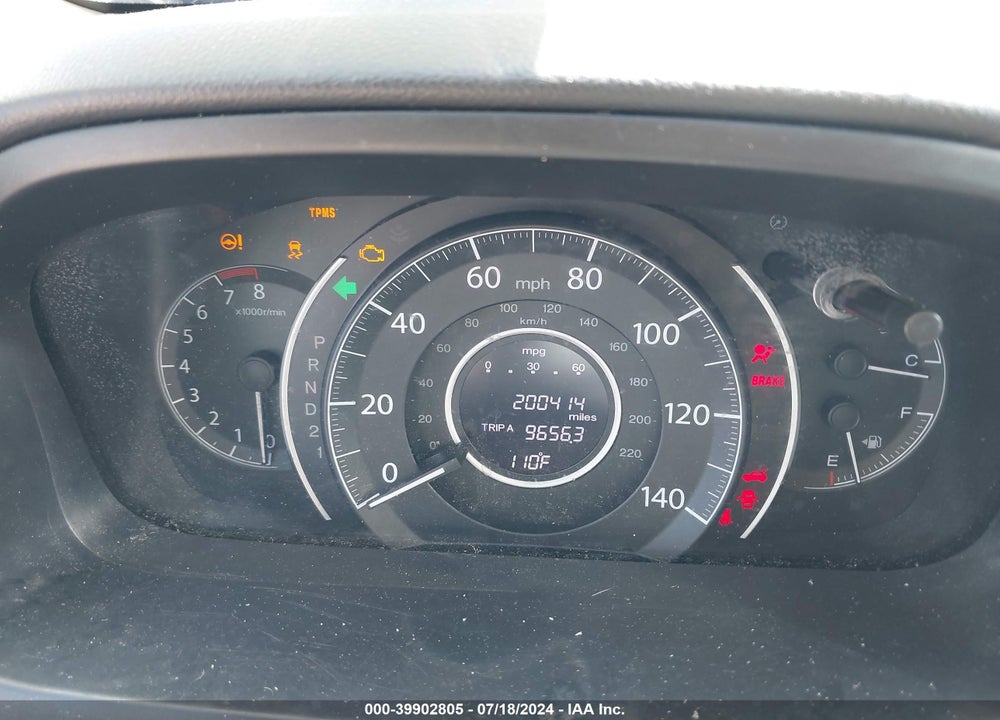 2012 HONDA CR-V LX VIN: 2HKRM3H39CH503223