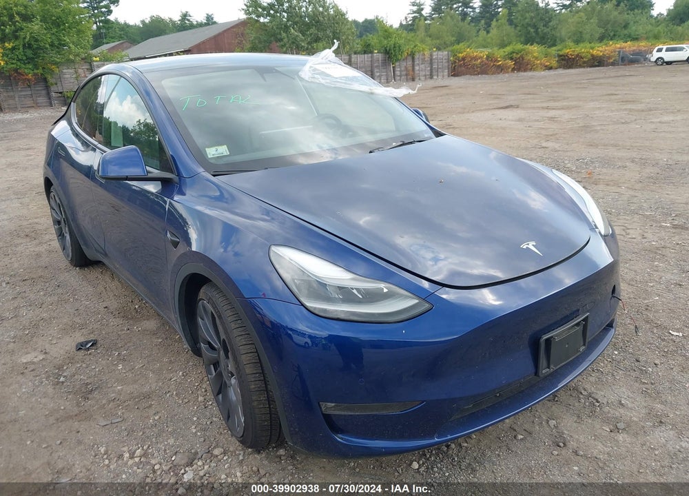 2022 TESLA MODEL Y PERFORMANCE DUAL MOTOR ALL-WHEEL DRIVE VIN: 7SAYGDEF7NF372563