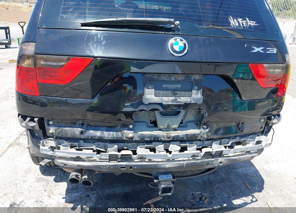 2009 BMW X3 XDRIVE30I VIN: WBXPC934X9WJ28123