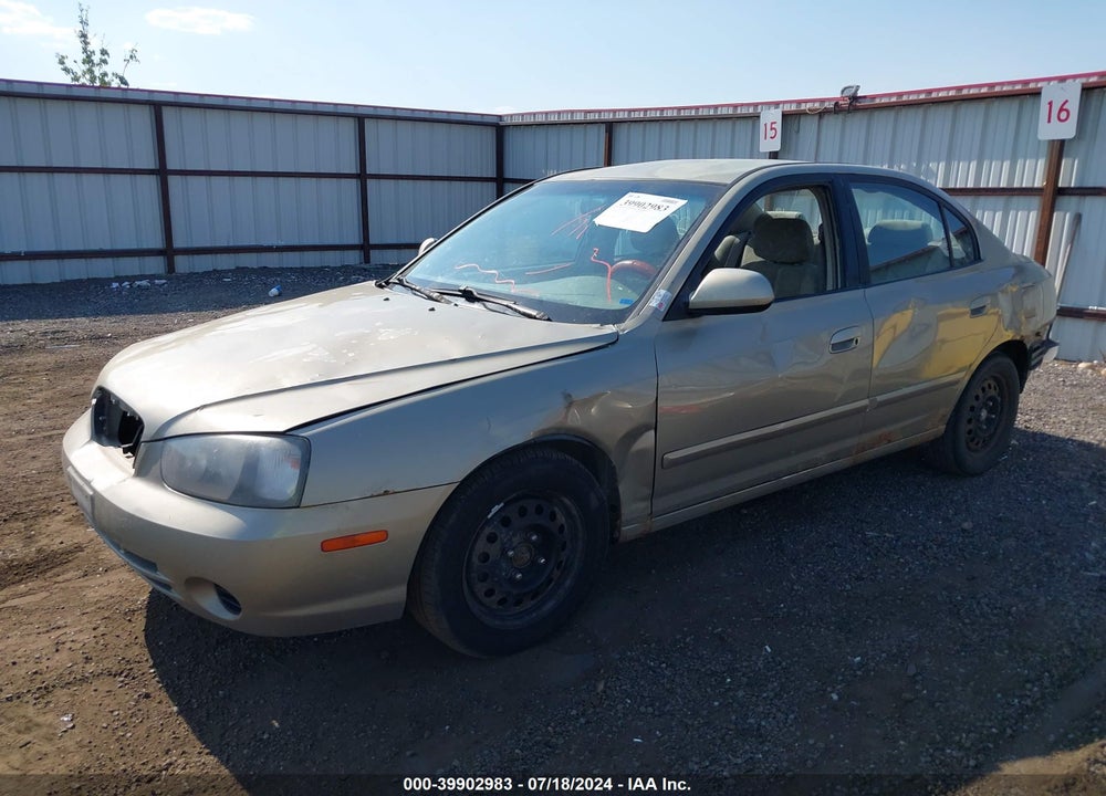 2001 HYUNDAI ELANTRA GLS VIN: KMHDN45D71U226838