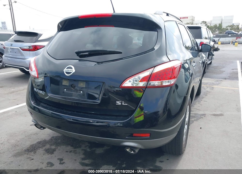 2012 NISSAN MURANO SL VIN: JN8AZ1MU5CW101554