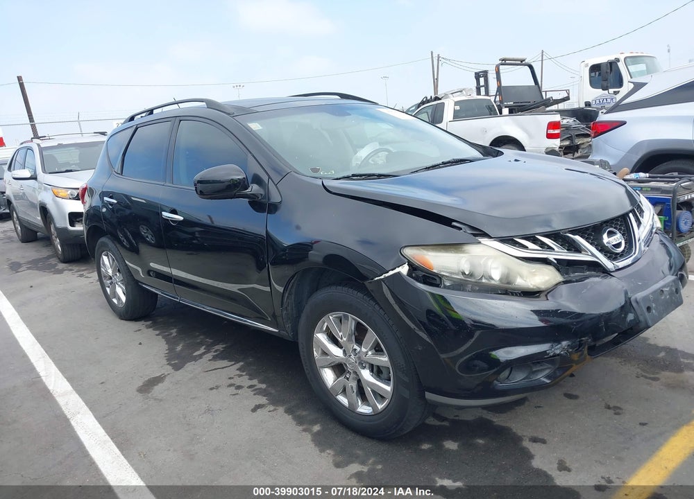 2012 NISSAN MURANO SL VIN: JN8AZ1MU5CW101554