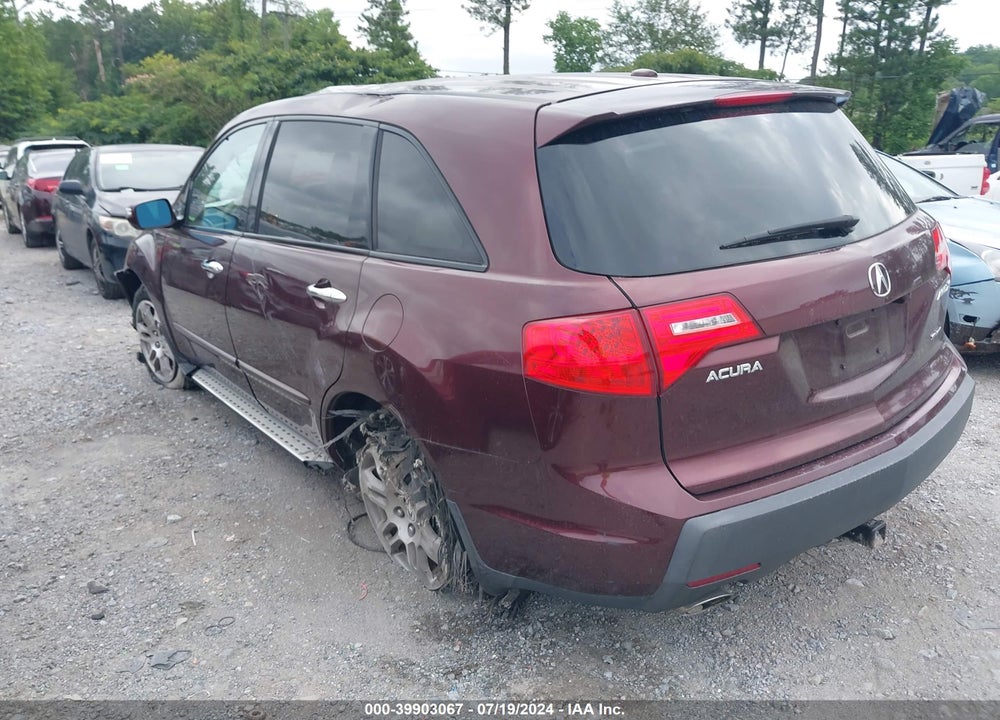 2007 ACURA MDX TECHNOLOGY PACKAGE VIN: 2HNYD28417H527040
