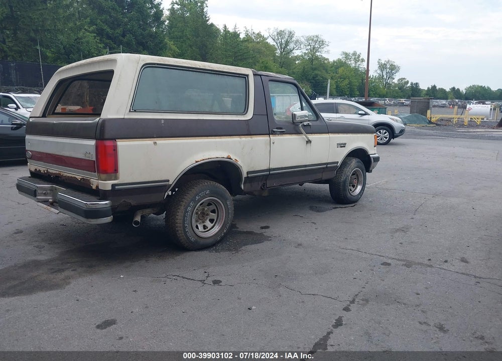 1988 FORD BRONCO U100 VIN: 1FMEU15N8JLA70877