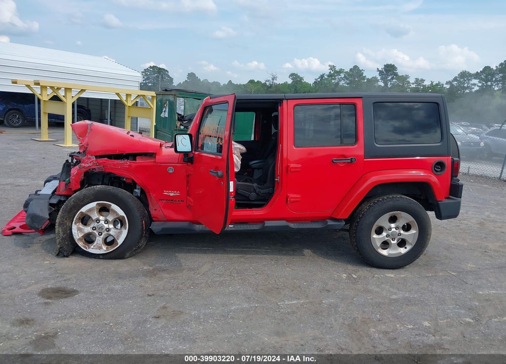 2013 JEEP WRANGLER UNLIMITED SAHARA VIN: 1C4BJWEGXDL579677