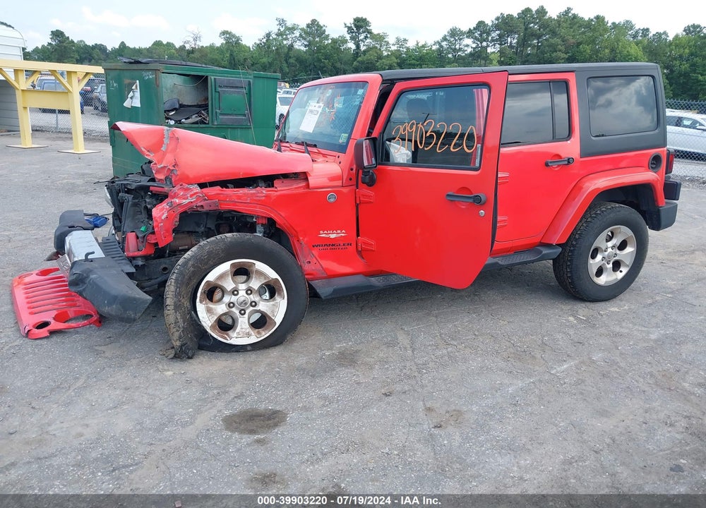 2013 JEEP WRANGLER UNLIMITED SAHARA VIN: 1C4BJWEGXDL579677
