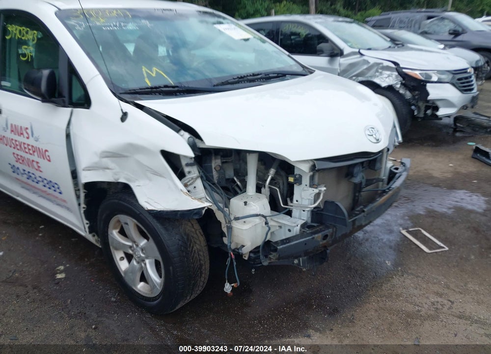 2014 TOYOTA SIENNA L V6 7 PASSENGER VIN: 5TDZK3DC3ES447708