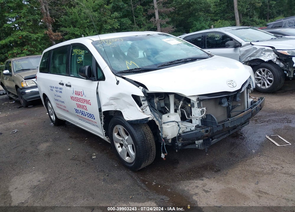 2014 TOYOTA SIENNA L V6 7 PASSENGER VIN: 5TDZK3DC3ES447708