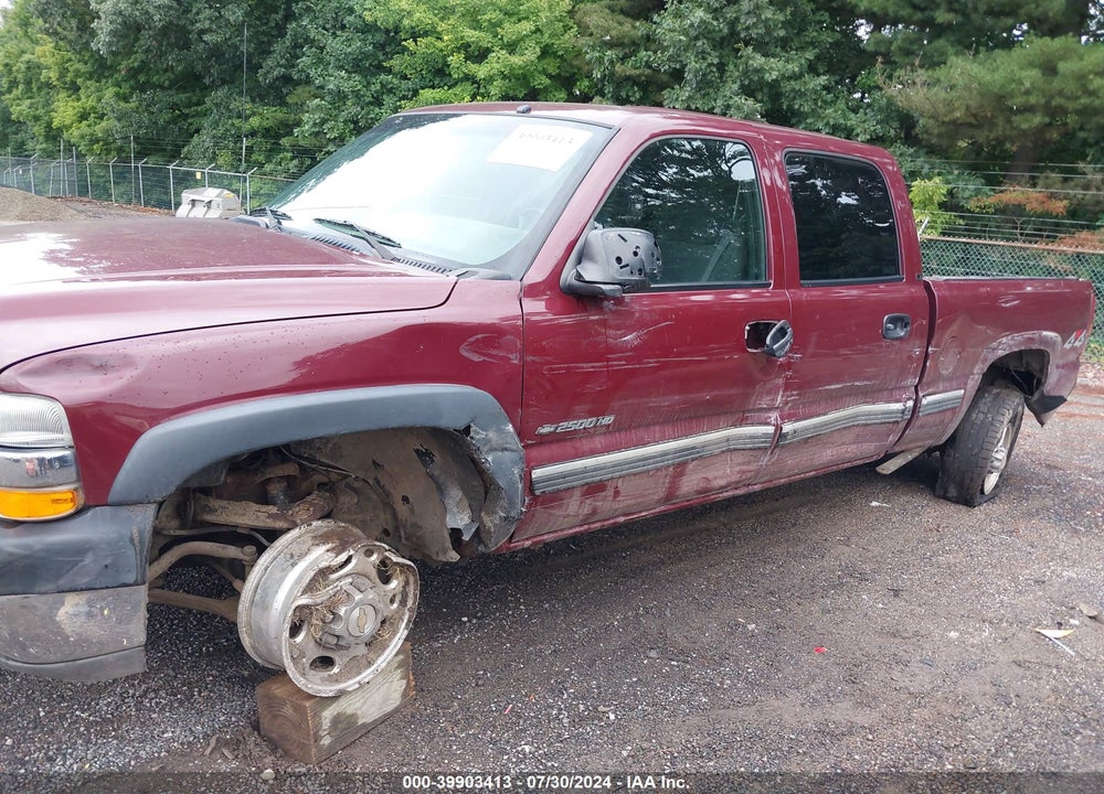 2002 CHEVROLET SILVERADO 2500HD LS VIN: 1GCHK23U52F156073
