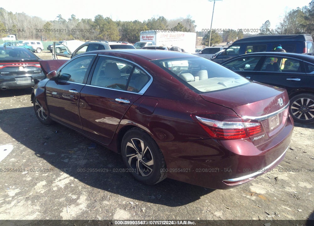 2017 HONDA ACCORD LX VIN: 1HGCR2F3XHA075733