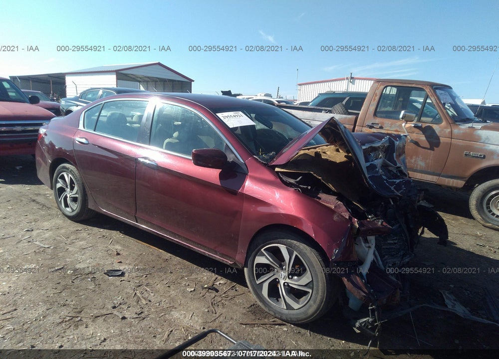 2017 HONDA ACCORD LX VIN: 1HGCR2F3XHA075733