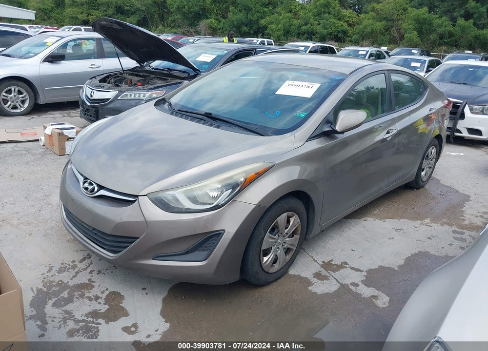 2016 HYUNDAI ELANTRA VIN: 5NPDH4AE5GH783714