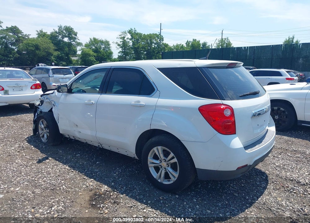 2012 CHEVROLET EQUINOX LS VIN: 2GNALBEK0C1326933