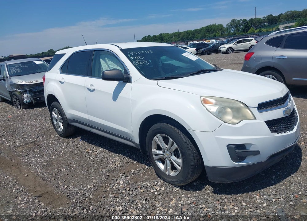 2012 CHEVROLET EQUINOX LS VIN: 2GNALBEK0C1326933