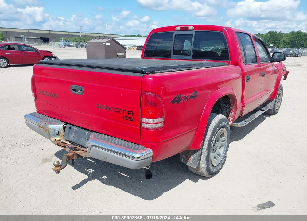 2004 DODGE DAKOTA SLT VIN: 1D7HG48N24S660434