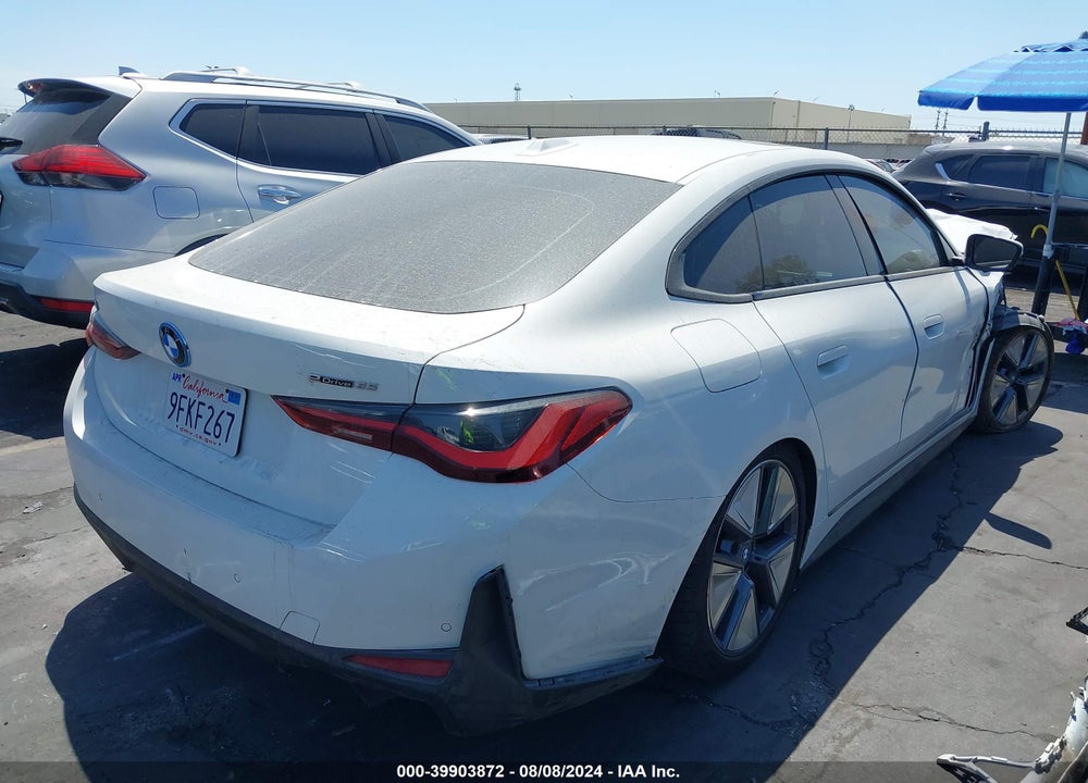 2023 BMW I4 EDRIVE35 VIN: WBY43AW07PFP47252