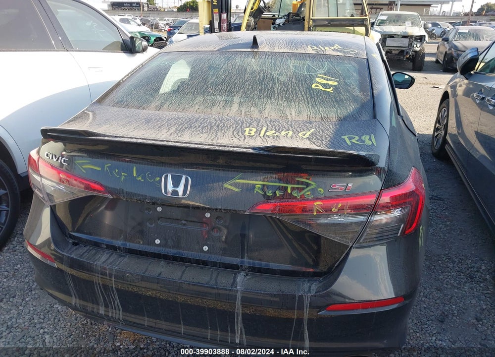 2022 HONDA CIVIC SI SEDAN VIN: 2HGFE1E55NH476352