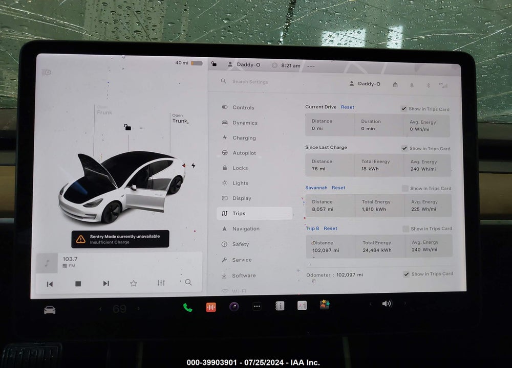 2019 TESLA MODEL 3 LONG RANGE/MID RANGE/STANDARD RANGE/STANDARD RANGE PLUS VIN: 5YJ3E1EA3KF484403