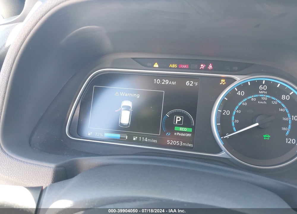 2019 NISSAN LEAF VIN: 1N4AZ1CP8KC319629
