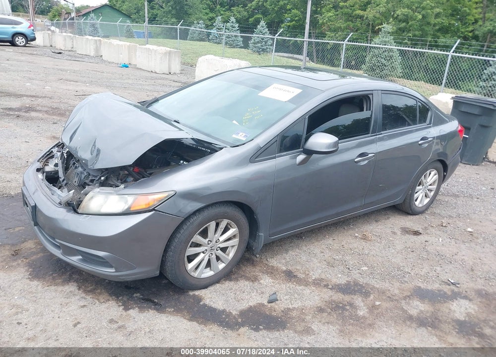 2012 HONDA CIVIC EX-L VIN: 2HGFB2F93CH531068
