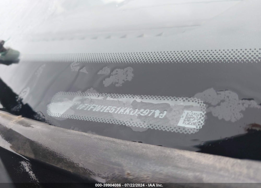 2019 FORD F-150 XLT VIN: 1FTFW1E51KKD29719
